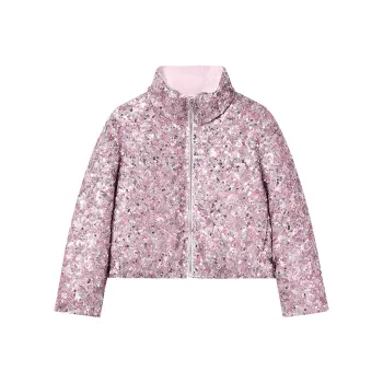 Miss Sixty Down Jacket Women's Gray Pink