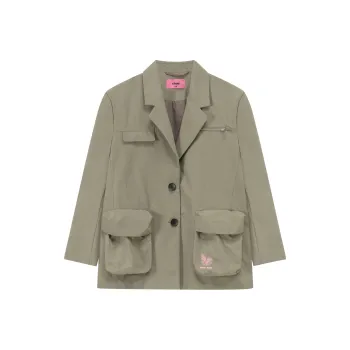 CHUU Business Suits Women's Gray Green