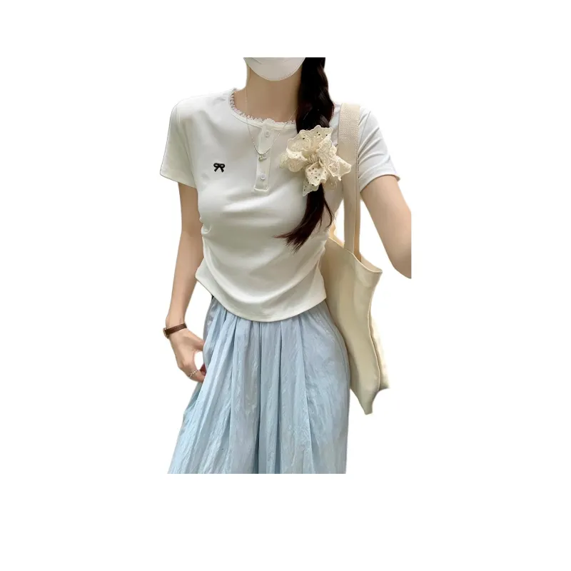Mu Xiao Xin Set in Sleeve T Shirt Women's-4