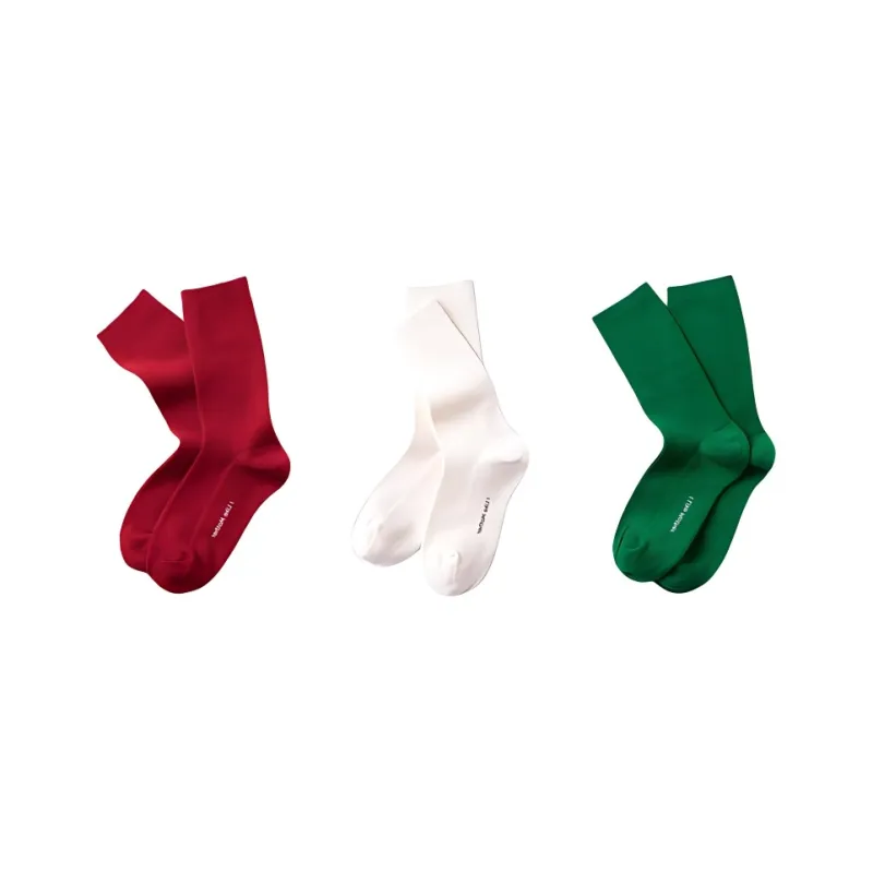 Under The Boots Mid Calf Socks Unisex 3 Pack-0