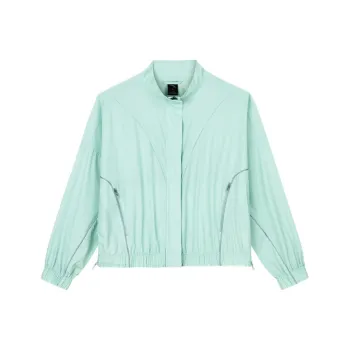 CHAOJIANTA Jackets & Coats Women's Rain Mist Cyan