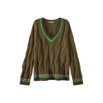 NO ONE ELSE Knitwear Unisex Mustard Green