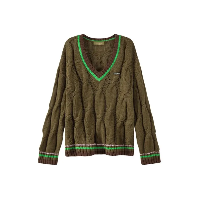 NO ONE ELSE Knitwear Unisex Mustard Green-0