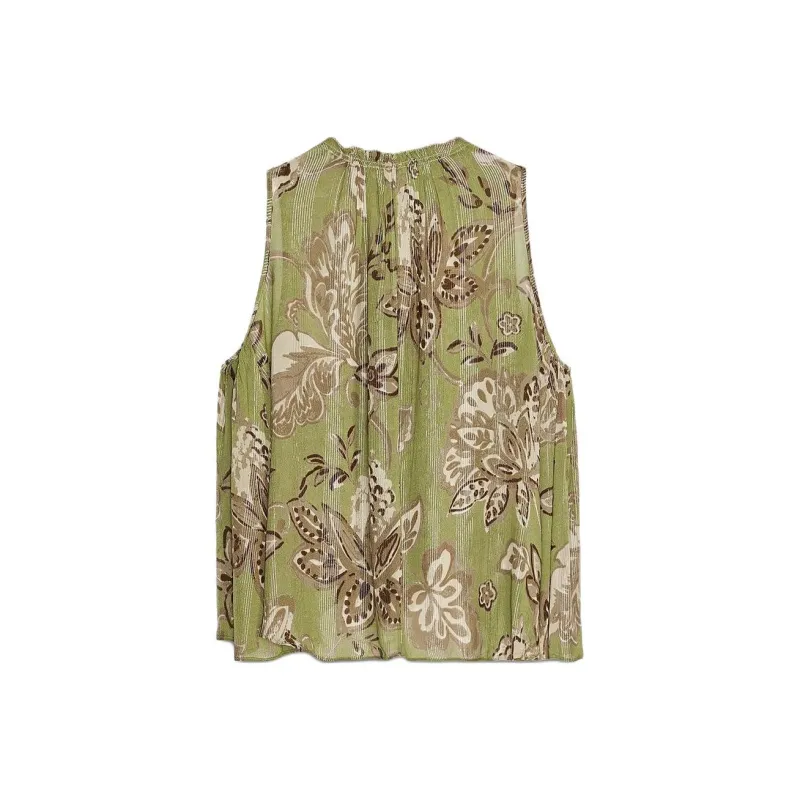 ZARA ZW Series Shirt Women's Green-1
