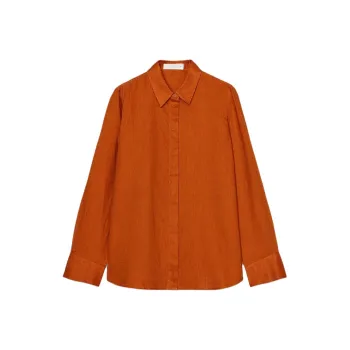 ZARA ZW Series Shirt Women's Dark Orange