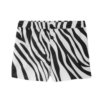 Jacquemus SS25 Zebra Arty Print Swim Shorts Swimming Shorts Men's Black White/Black White