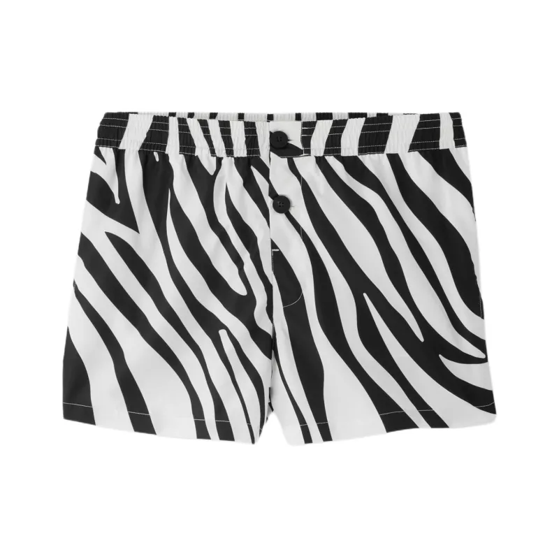 Jacquemus SS25 Zebra Arty Print Swim Shorts Swimming Shorts Men's Black White/Black White-0