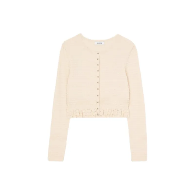 Sandro Ruffle detail Cardigan-0