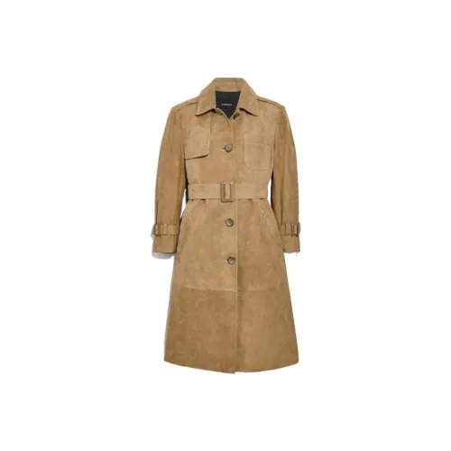 COACH Coats Women's Khaki