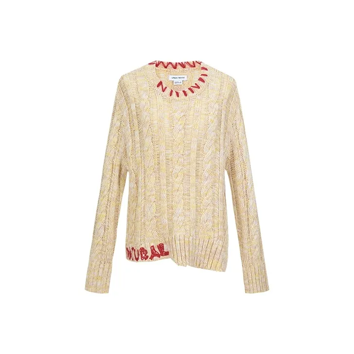 URBAN REVIVO Knitwear Women's Light Yellow-0