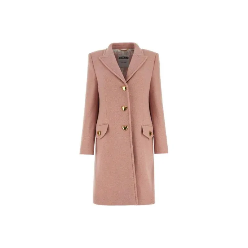 MOSCHINO Long-Sleeved Button-Up Coat-0