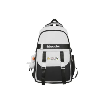 Three Ducklings Nylon Backpack Women's Black/Red/Khaki/Green