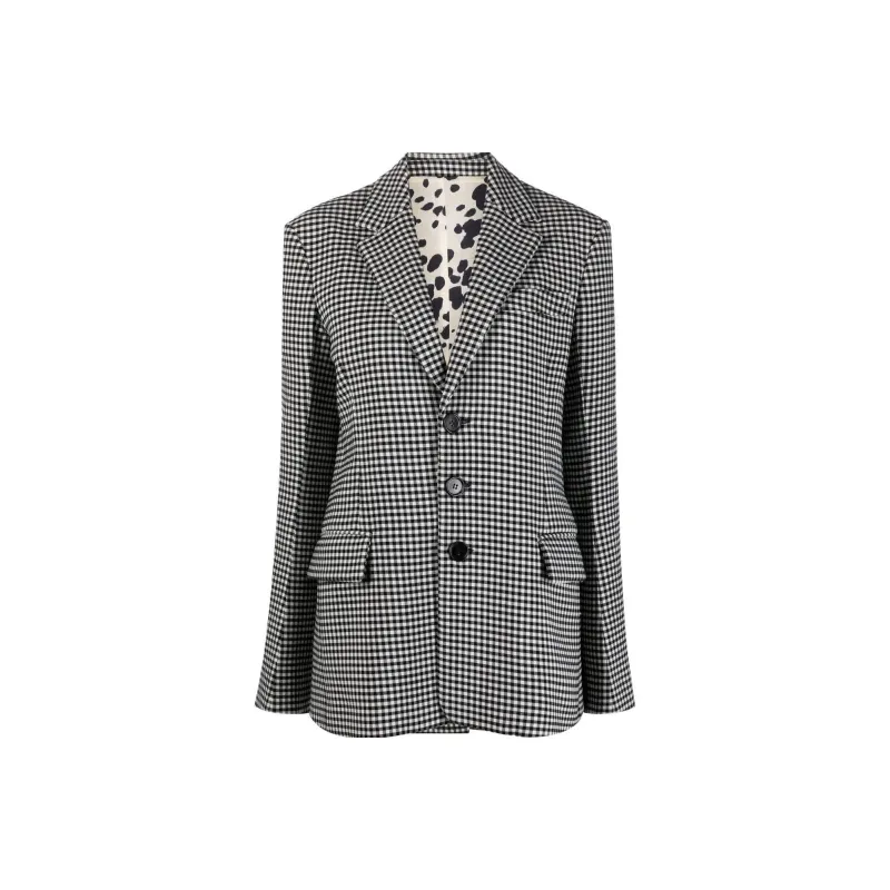 MARNI Checked Button Up Blazer-0