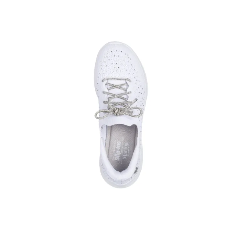 Martha Stewart x Skechers Low Top Casual Shoes Women's White-3