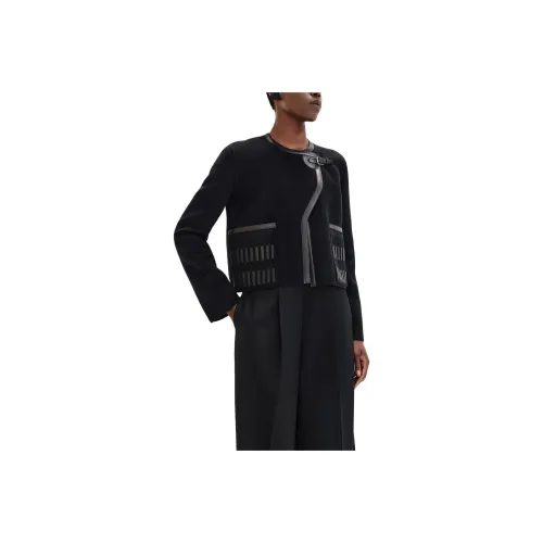 HERMES 2025 Spring Summer Collection Jackets & Coats Women's Blue Black