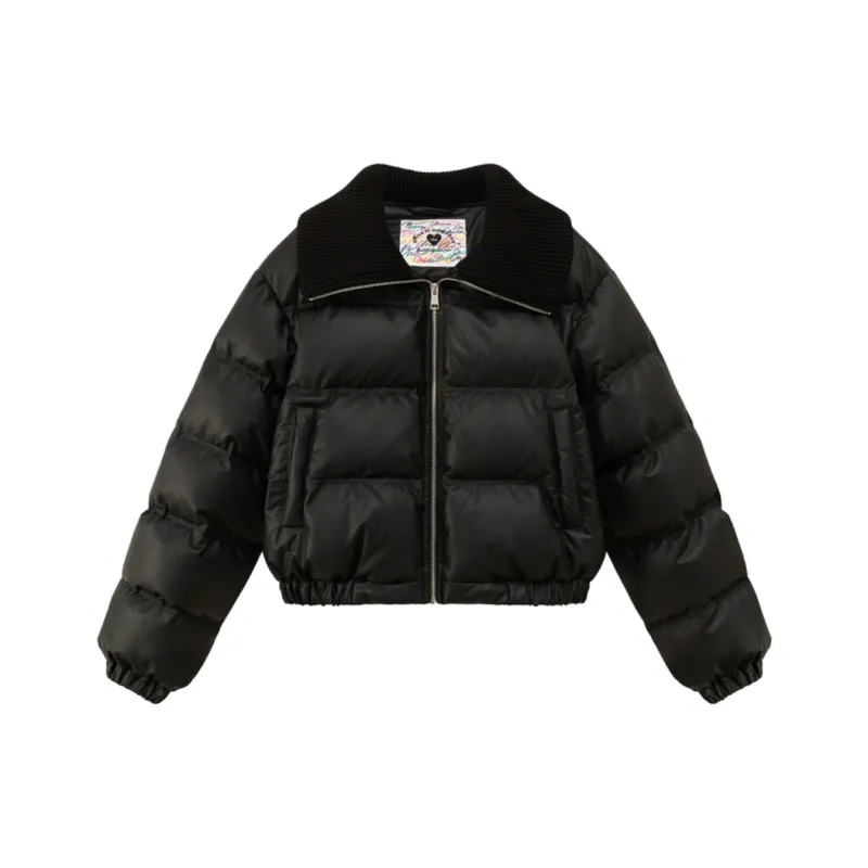 CHUU 24FW Cloud Cream Puff Down Jacket Women's Black-0