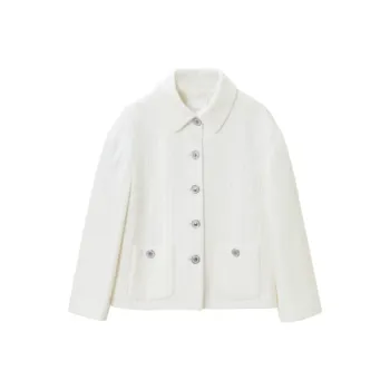 OVV Jackets Women's Raw White Solid Color B5