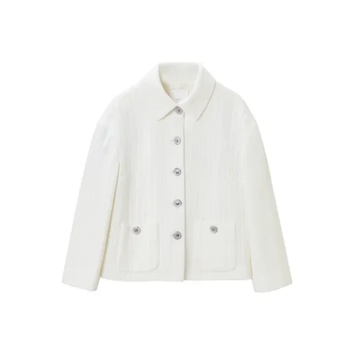 OVV Jackets Women's Raw White Solid Color B5-0
