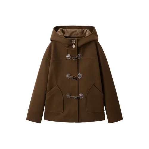 LEDIN Coats Women's Coffee In Stock