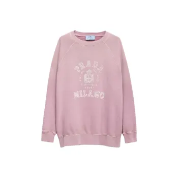 PRADA Logo Printed Crewneck Sweatshirt