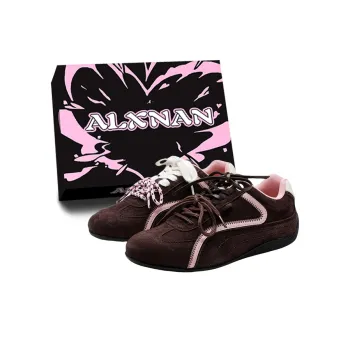 Alxnan Breathable And Lightweight Low Top Casual Shoes Women's Chestnut