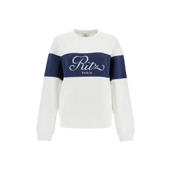FRAME X Ritz Paris Logo Printed Sweatshirt