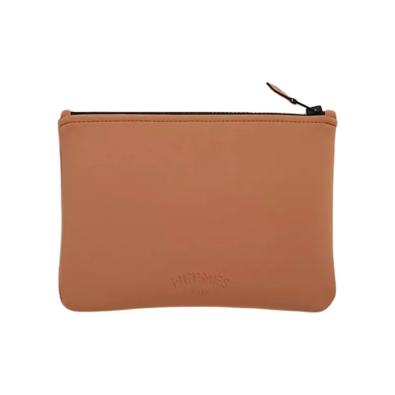 HERMES Neobain Polyamide Clutch Small Size Women's Earth Yellow-1