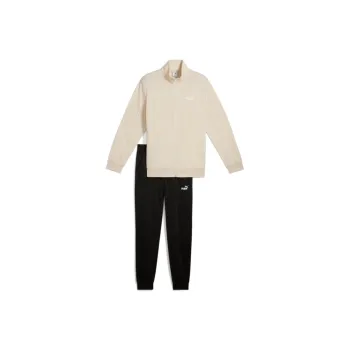 PUMA Casual Sportswear Men Clothing Set Beige Top+Black Bottom