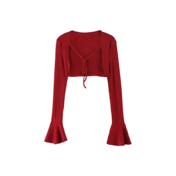 ACAINES Knitwear Women's Cherry Red