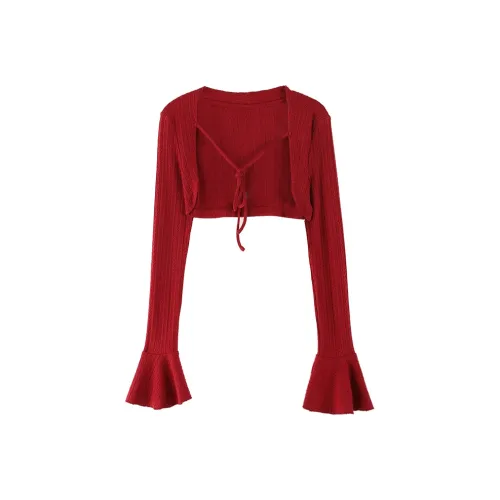 ACAINES Knitwear Women's Cherry Red