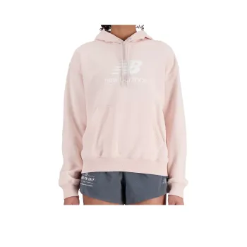 New Balance Sport Essentials Stacked Sweatshirt Women's Quartz Pink
