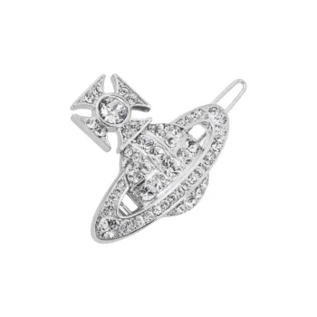 Vivienne Westwood Brass Hair Clips Women's Silver