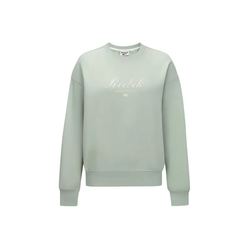 Reebok Sweatshirt Women's Gray Green-0