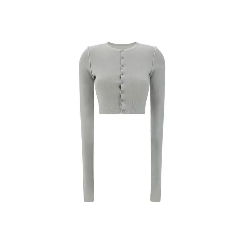 MM6 Maison Margiela Cropped Knitted Cardigan-0