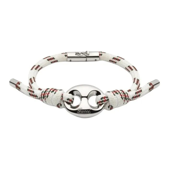GUCCI Polyester, Fabric, Brass Bracelets Unisex Multicolor-0