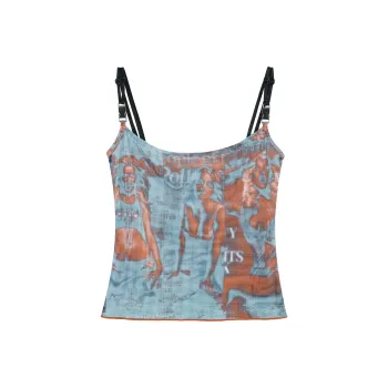 YINLEI Camisoles Women's Blue