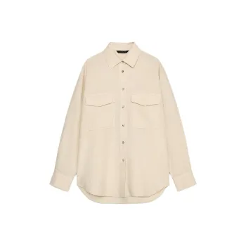 ZARA ZW Series Shirt Women's Raw White
