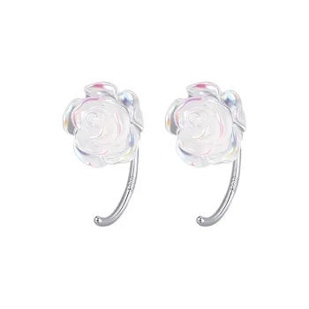 Daisy Dream 999 Fine Silver Stud Earrings Women's