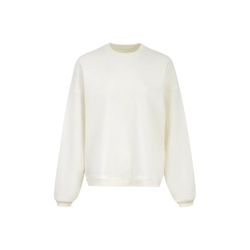Ariseism Solid Color Crew Neck Pullover Sweatshirt Fall And Winter New Arrival Top Women's-4
