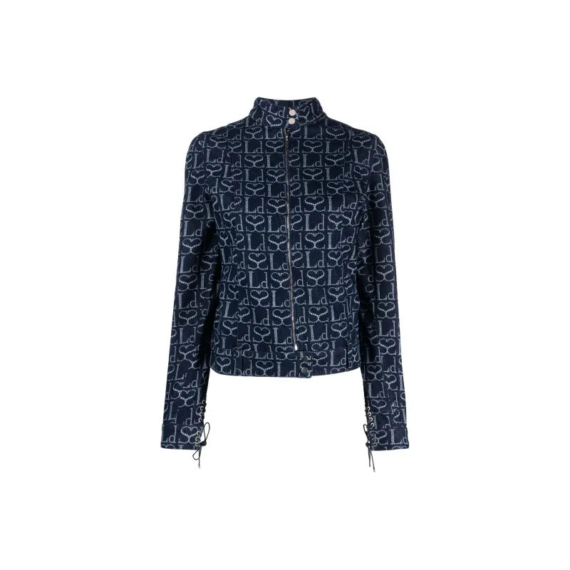 Ludovic De Saint Sernin Monogram print Denim Jacket-0