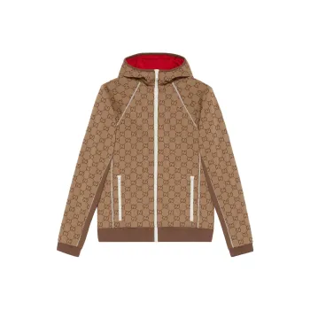GUCCI Hooded Jacket 'Beige/Ebony'