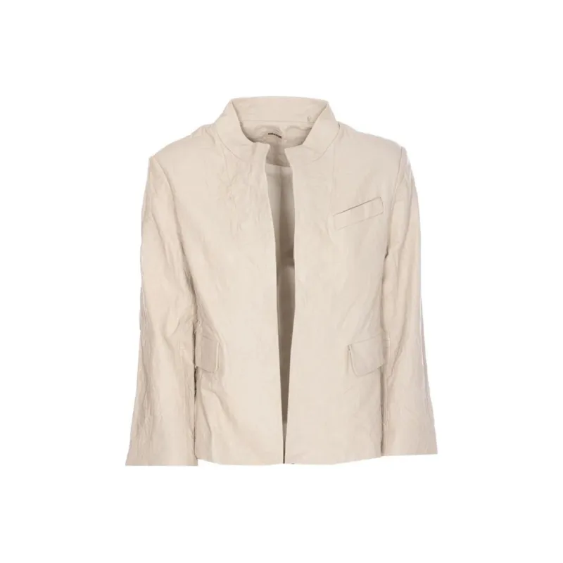 Zadig & Voltaire Veryn Leather Blazer-0