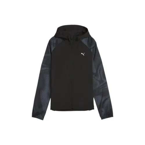 PUMA RUN FAVORITE Jackets & Coats Women's Black Dark Gray