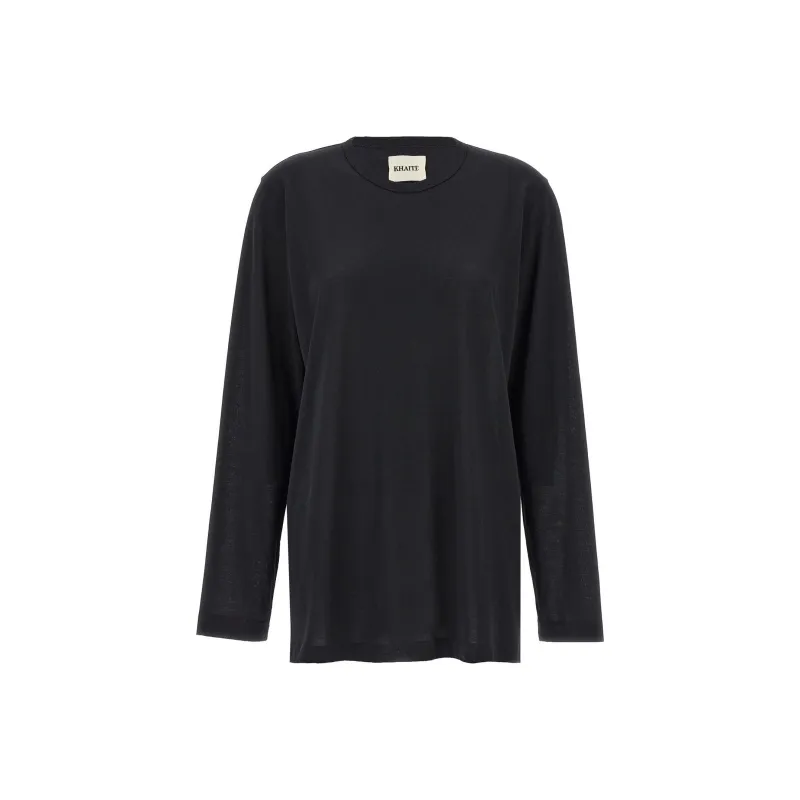KHAITE Morton Long Sleeved T Shirt-0