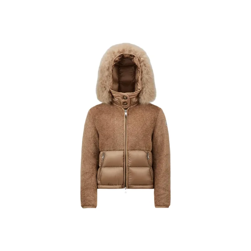 Moncler FW24 Down Jacket Women's Light Brown-0