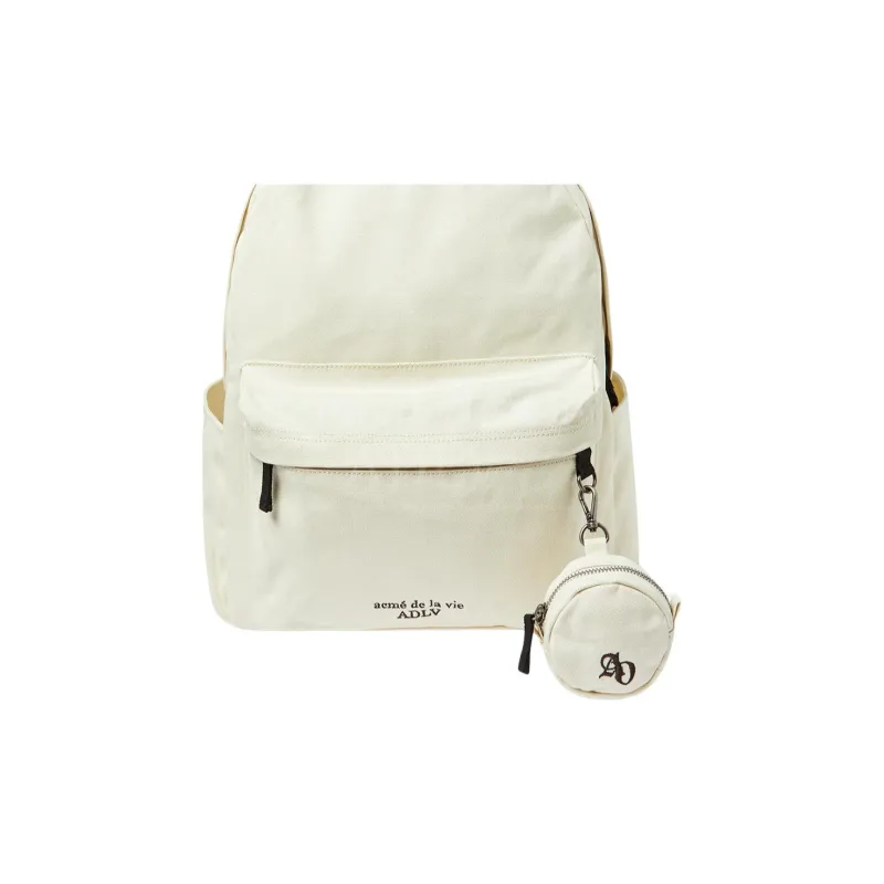 Acme De La Vie/ADLV Cotton Backpack Unisex White-2