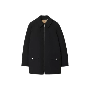 Burberry Quilted Zip Up Jacket