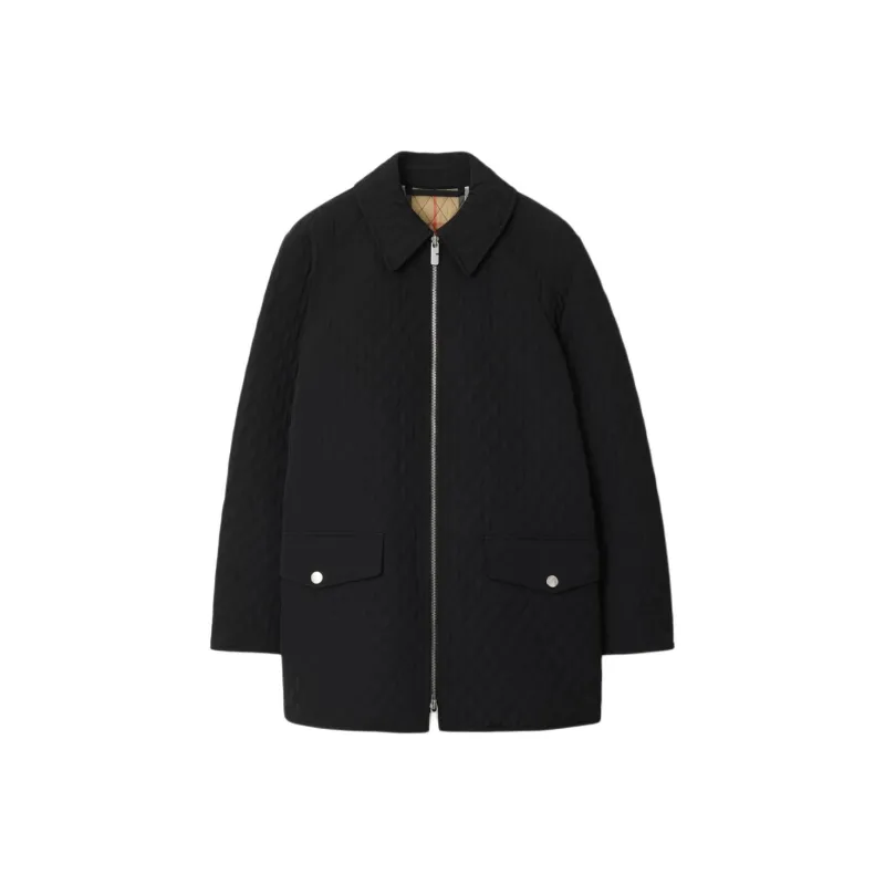 Burberry Quilted Zip Up Jacket-0