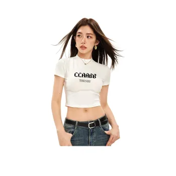 CCAABB T Shirts Women's WHX/White