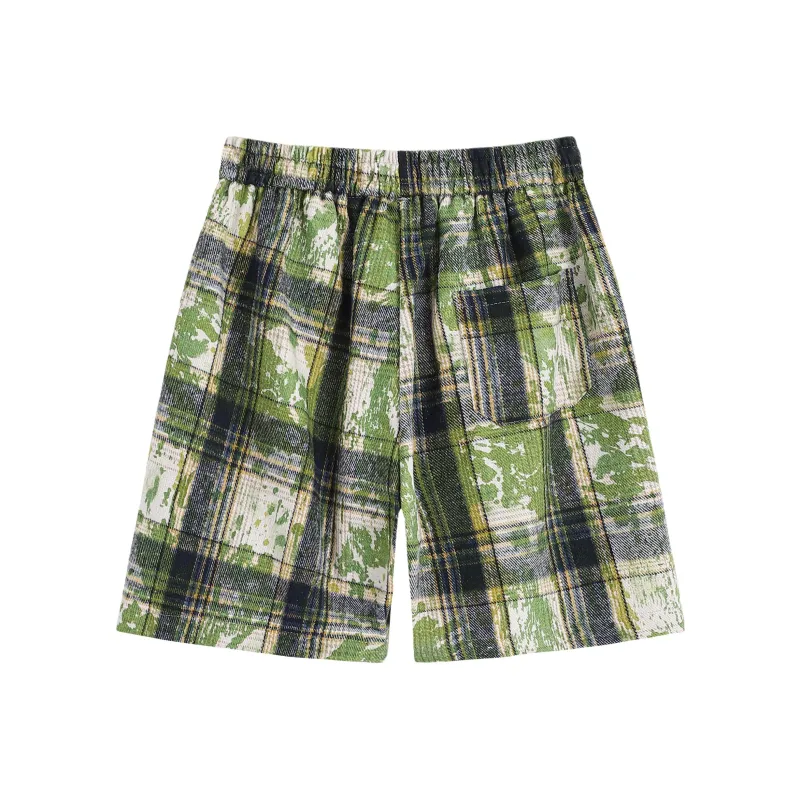 KIRHNE Casual Shorts Unisex Starclear Green-1